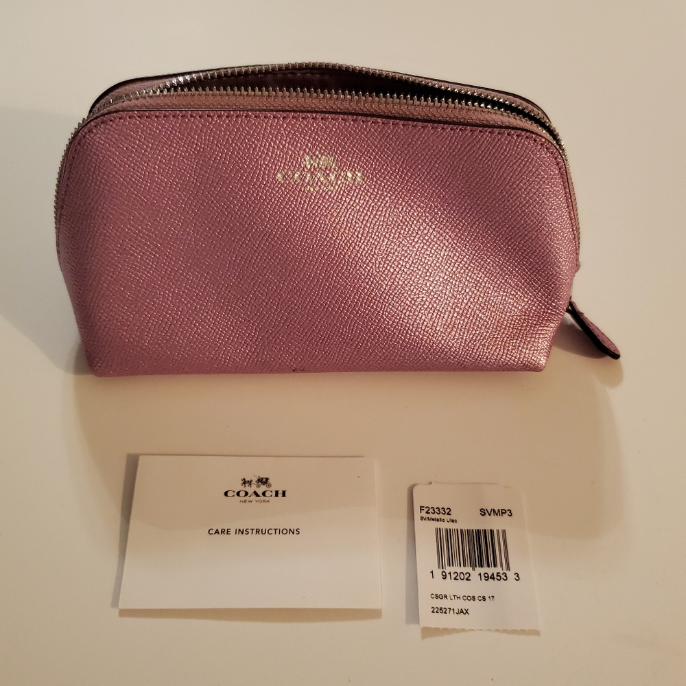 Coach Metallic Cosmetic Bag